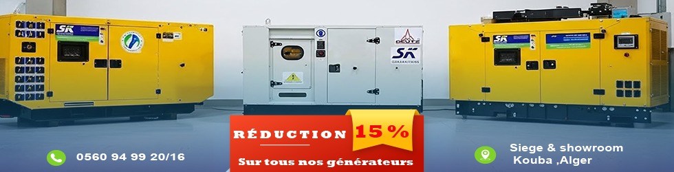 Slide Listing - SK Générateurs Algérie - Groupe électrogène -