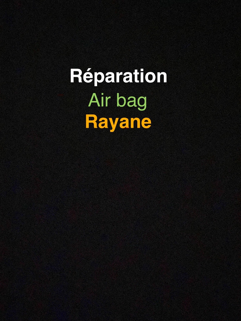 reparation air bag